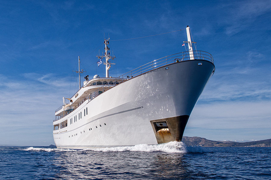 70m converted school vessel Sherakhan arrives back in Holland