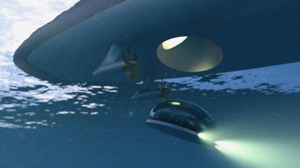 120m futuristic superyacht Project L by Thierry Gaugain