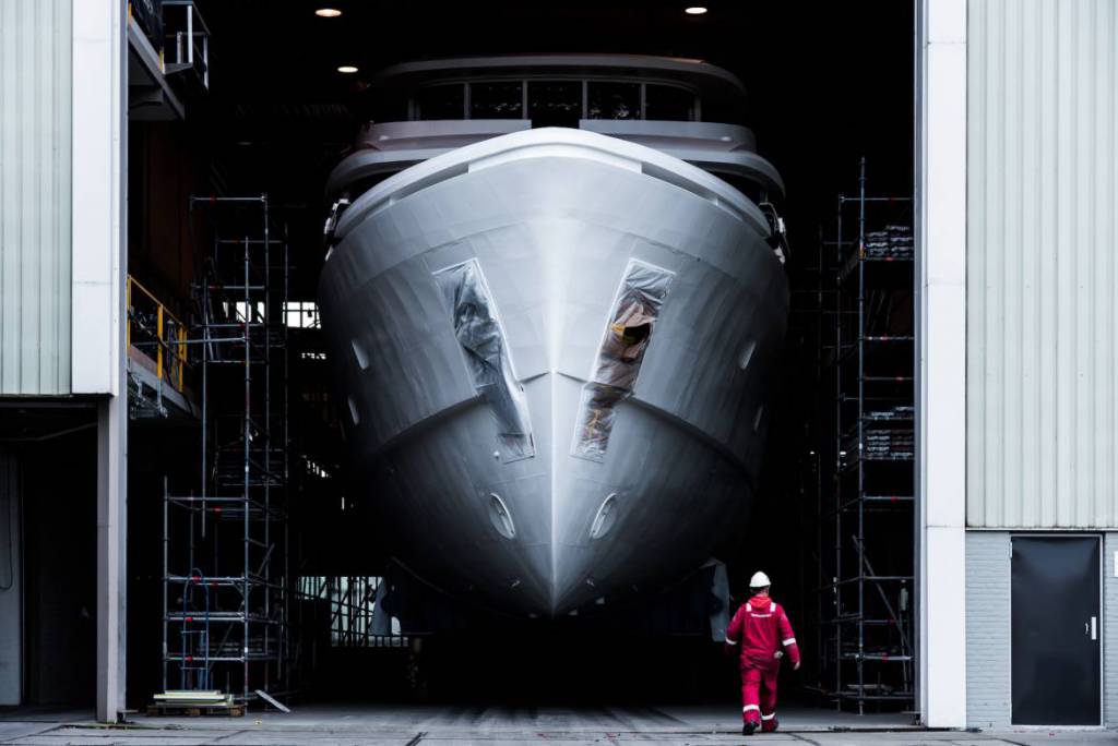 36m Moonen yacht Martinique nears completion