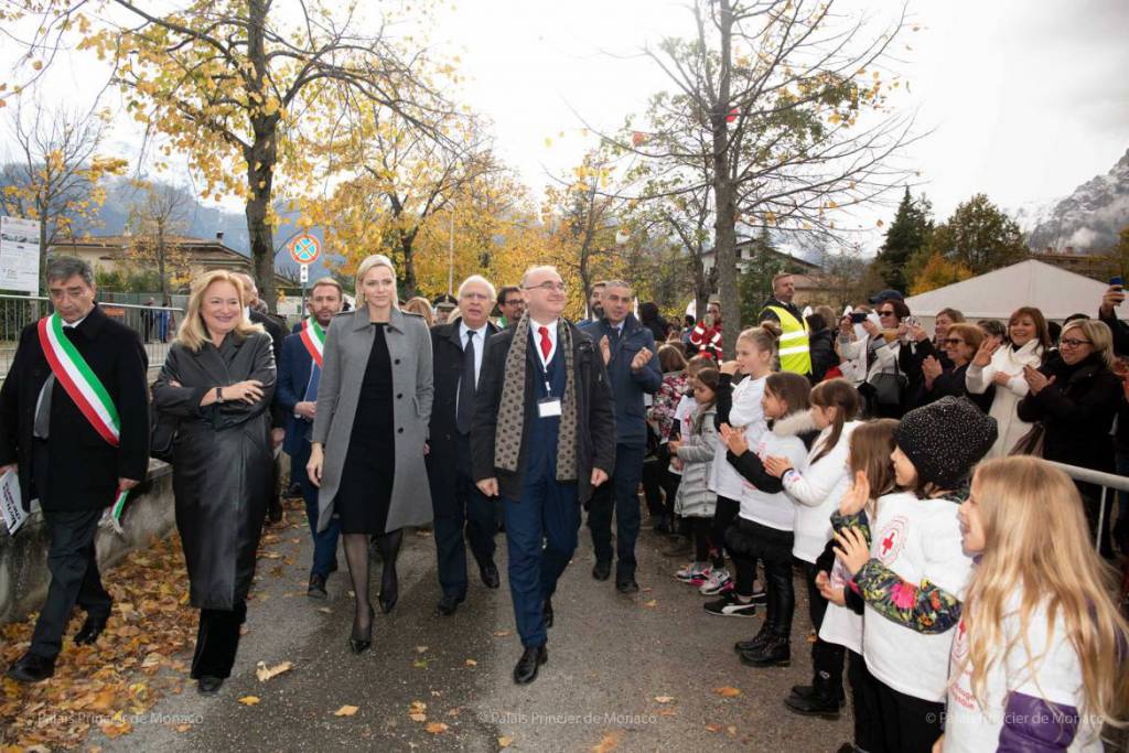 Princess Charlene inaugurates Italian School