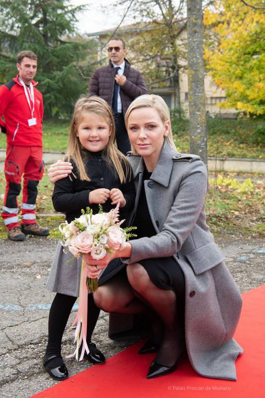 Princess Charlene inaugurates Italian School