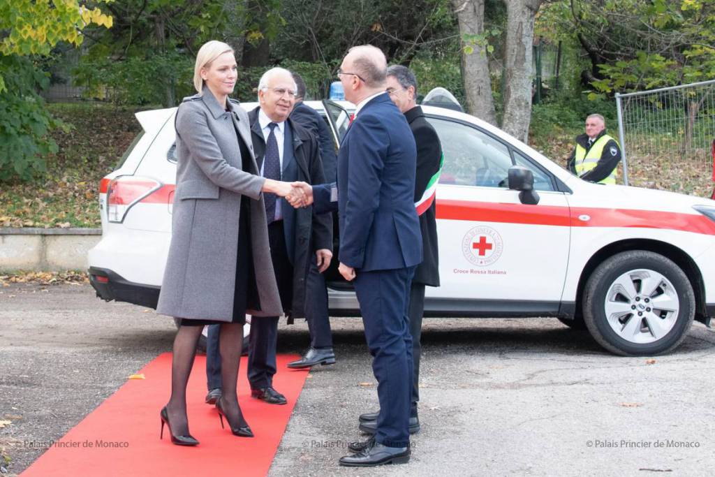 Princess Charlene inaugurates Italian School