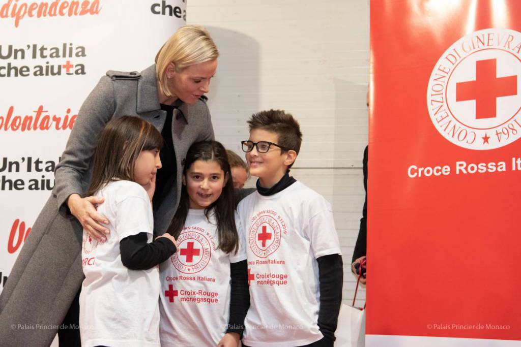 Princess Charlene inaugurates Italian School