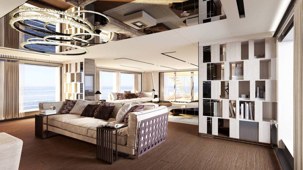 Interiors of in-build CRN 138 superyacht revealed