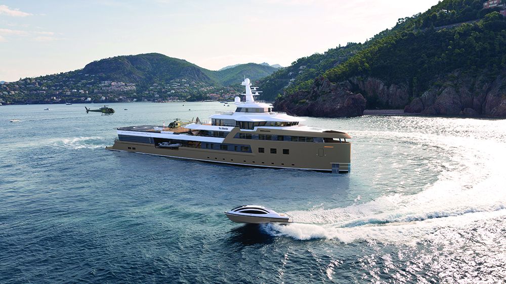 Interiors revealed on Russian billionaire’s 77m explorer superyacht La Datcha