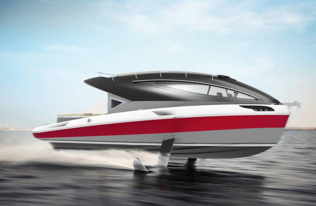 Pierpaolo Lazzarini introduces new 10.5m motor yacht on foils