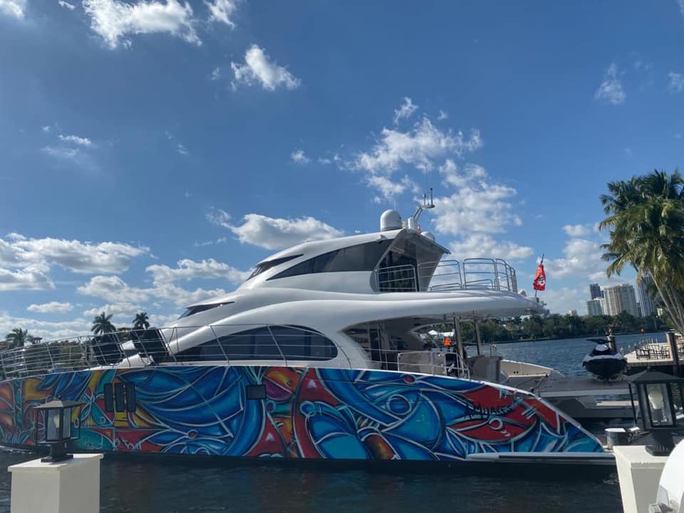 A work of art: 70 Sunreef Power yacht at Art Basel Miami