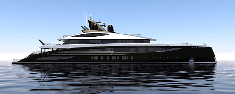 77m Nobiskrug superyacht Project Black Shark begins outfitting