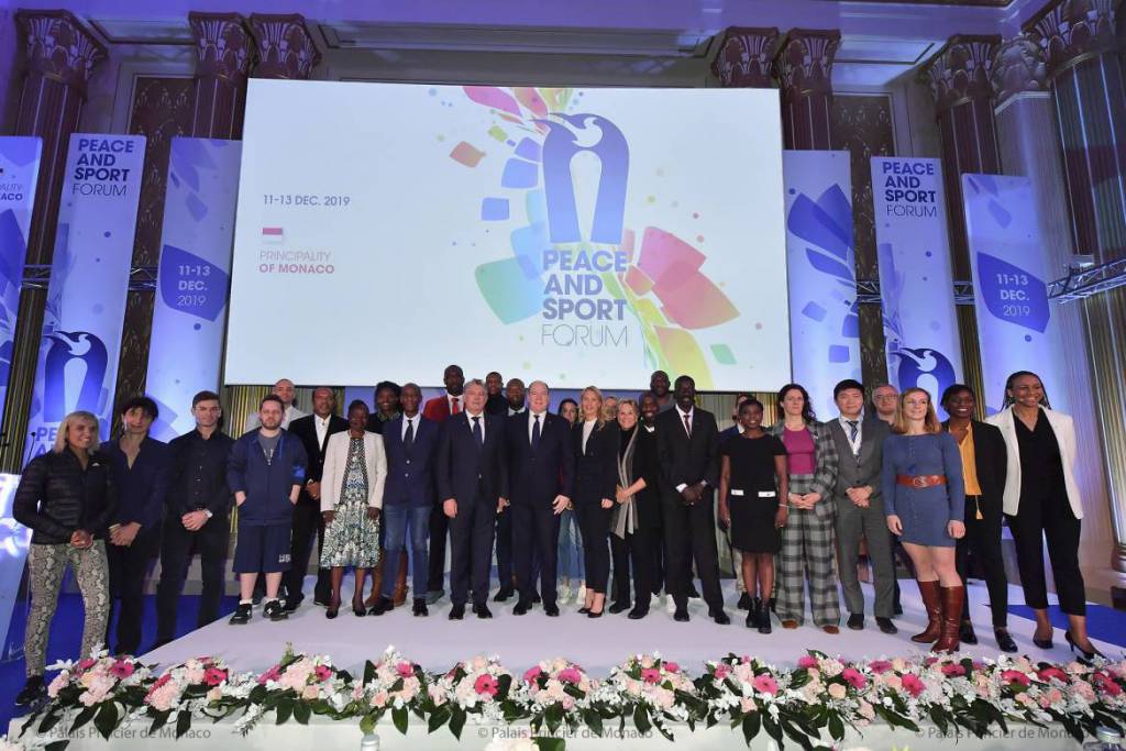 Prince Albert attends International Peace and Sport Forum