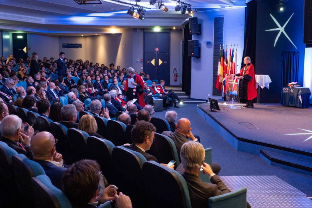 Prince Albert gives lecture at ESCP Europe Business School