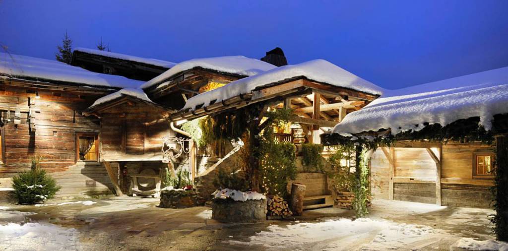 Ski lights of the Alpine star, Megève