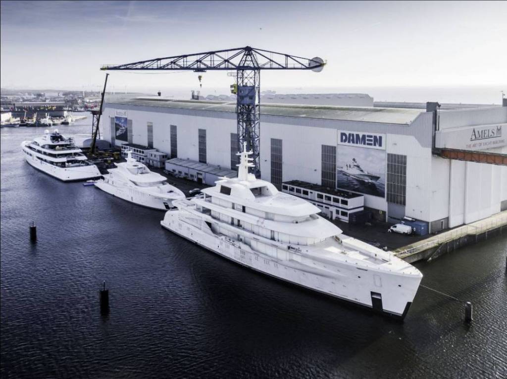 AMELS and DAMEN yachts in busy start to 2020 at Dutch yard