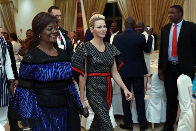 Prince Albert II and Princess Charlene Burkina Faso