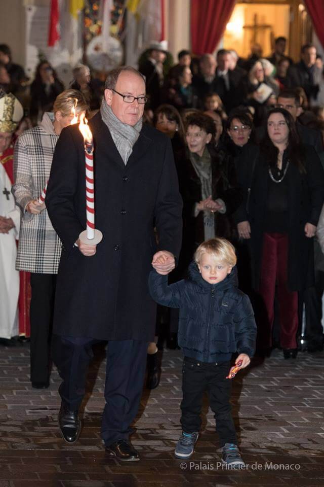 Princely Family attends Saint Devote Celebrations