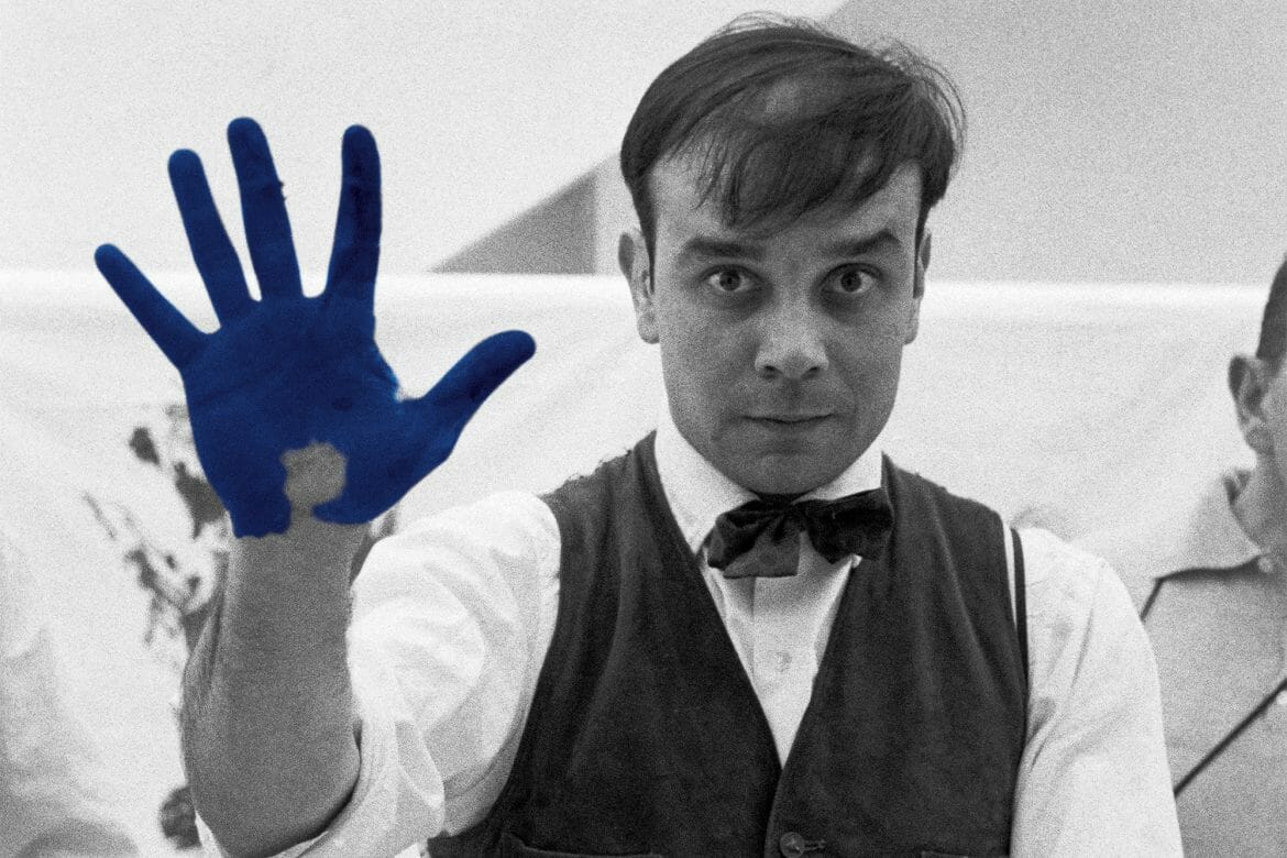 Yves Klein, one of the artists on display at the Principality's Louis Notari Library