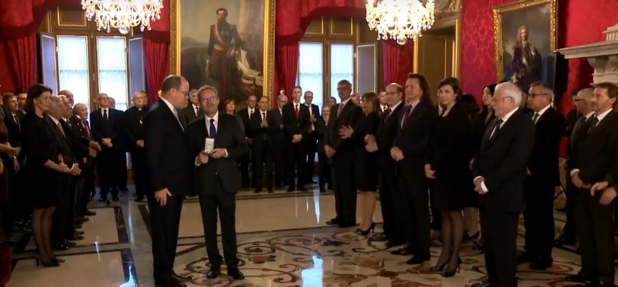 Prince Albert II presents Medals