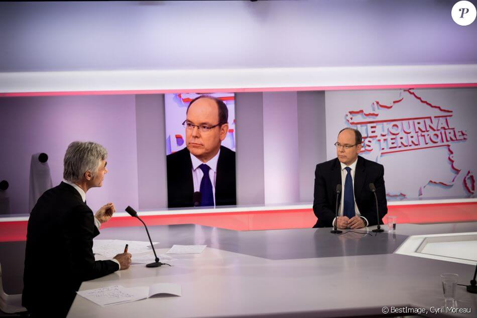 Prince Albert II was interviewed by Cyril Viguier on the Public Senate channel