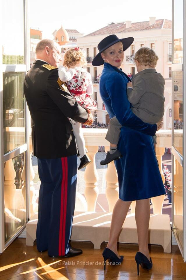 Prince Albert and Princess Charlene and their twins