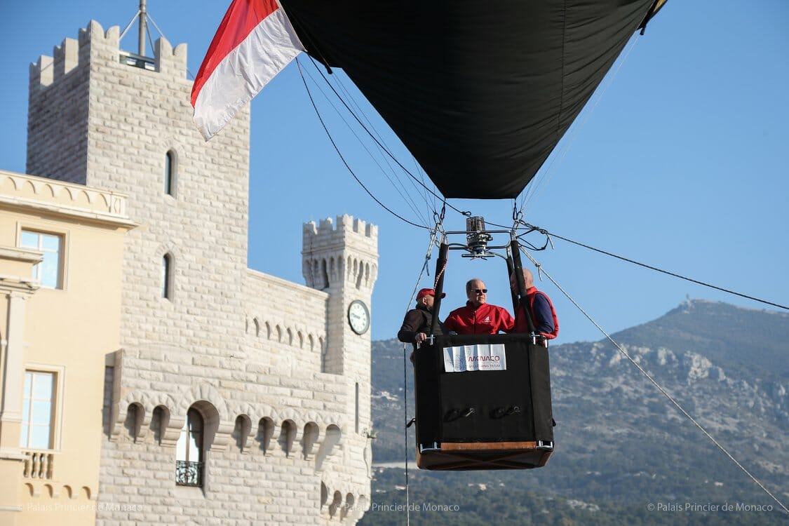 Prince ALbert on hot air balloon