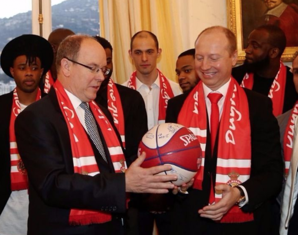 Sergey Dyadechko and Prince Albert II