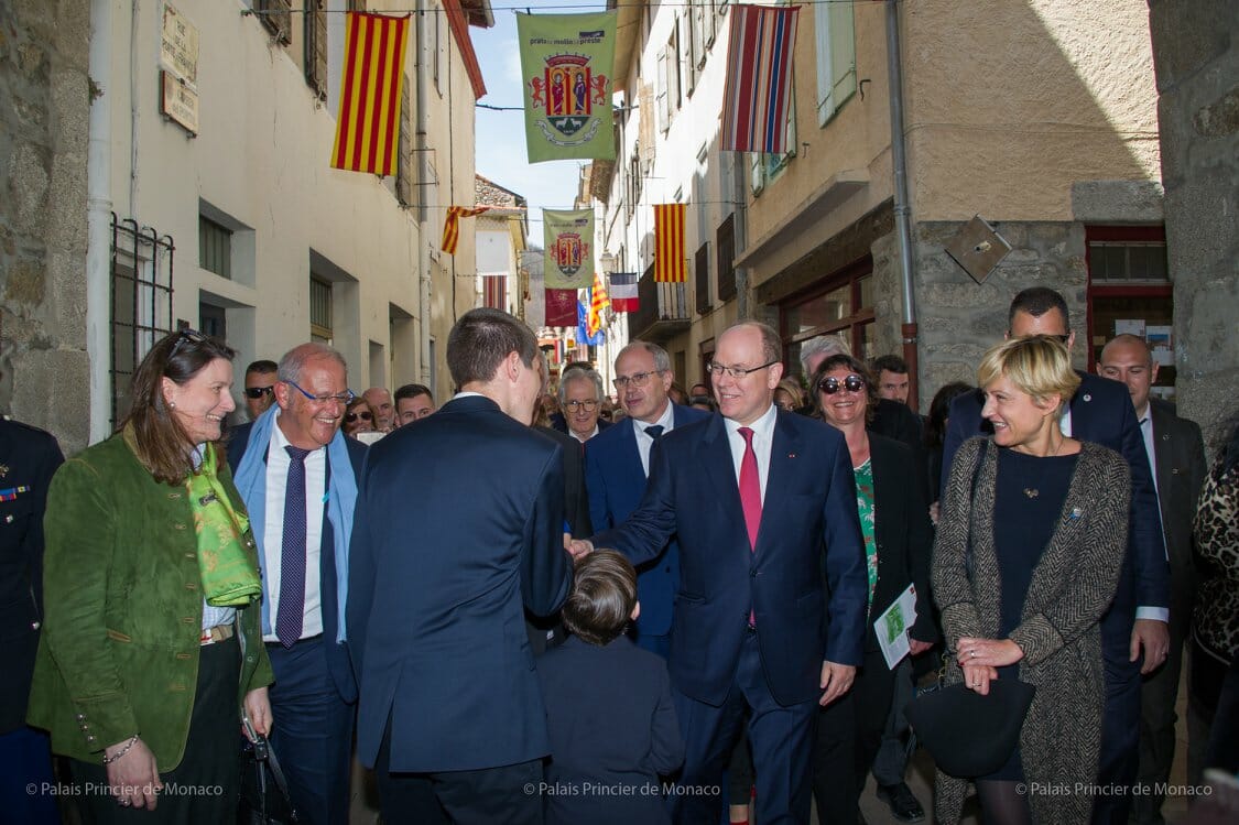 Prince Albert visits Prats-de-Mollo-la-Preste