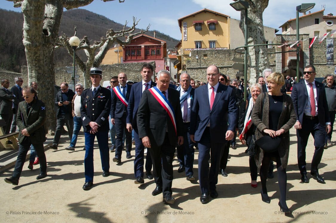 Prince Albert visits Prats-de-Mollo-la-Preste