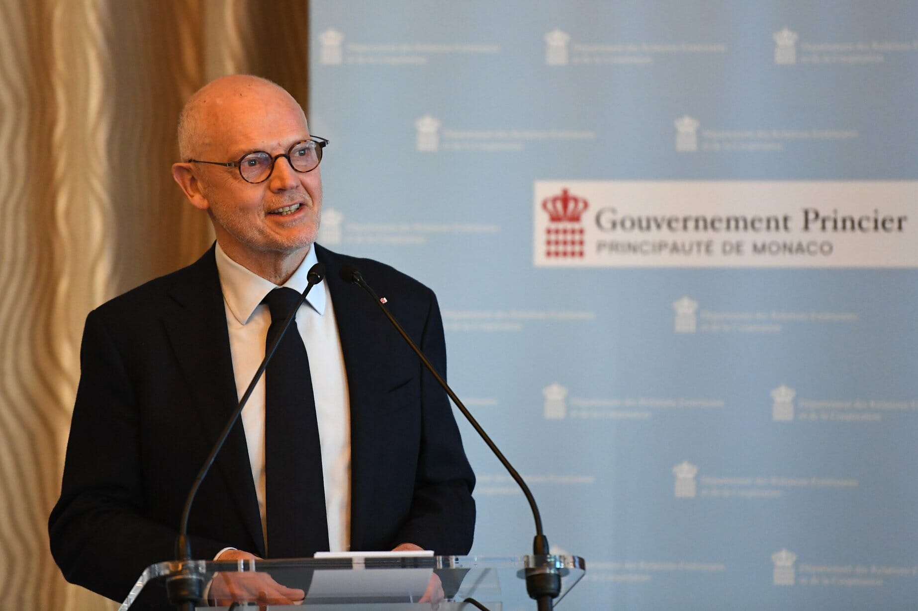 HE Serge Telle opened the Diplomatic Conference