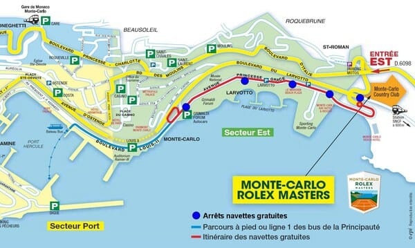 Monte-Carlo Masters: Free Shuttle