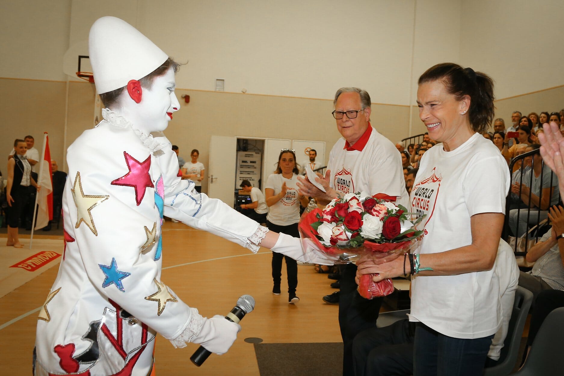 Princess Stephanie celebrating World Circus Day