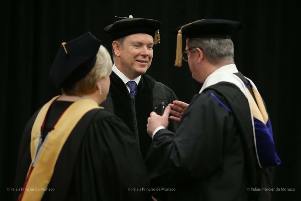 Prince Albert receives Honorary Doctorate