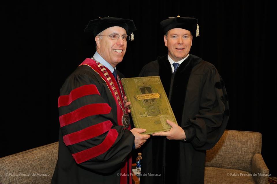 Prince Albert receives Honorary Doctorate