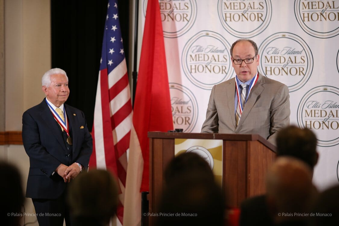 Prince Albert II visited Ellis Island 