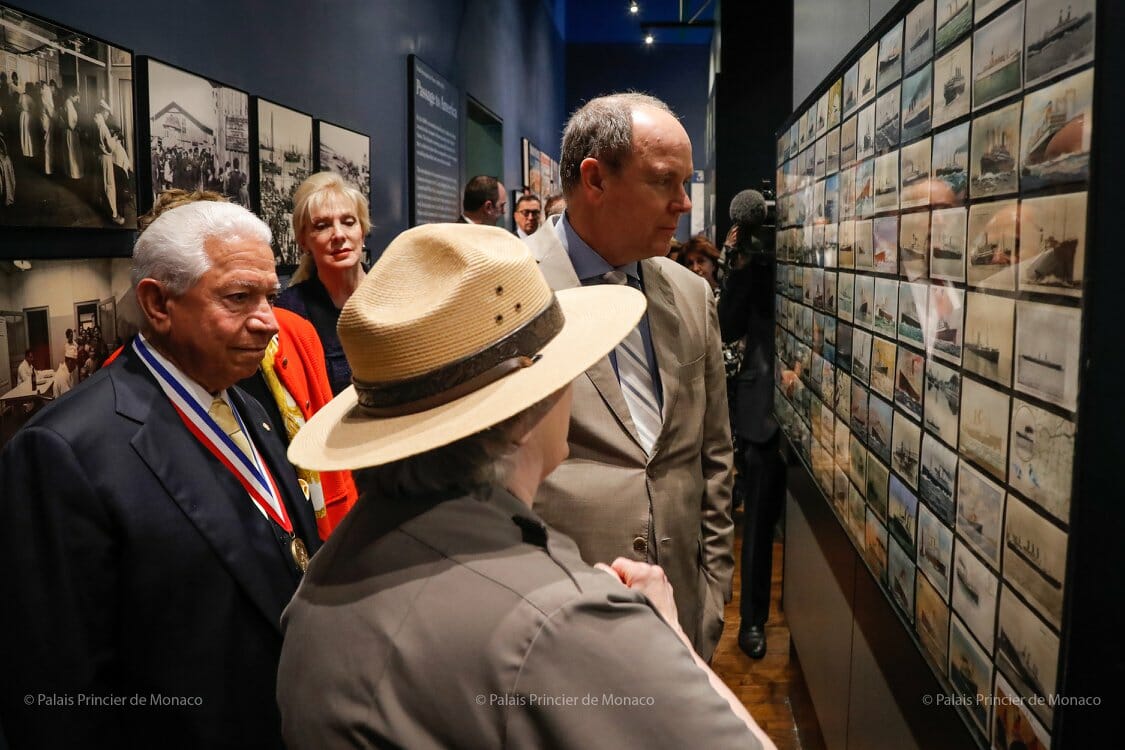 Prince Albert II visited Ellis Island 