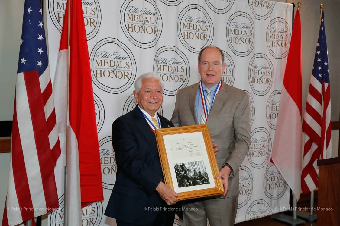 Prince Albert II visited Ellis Island 