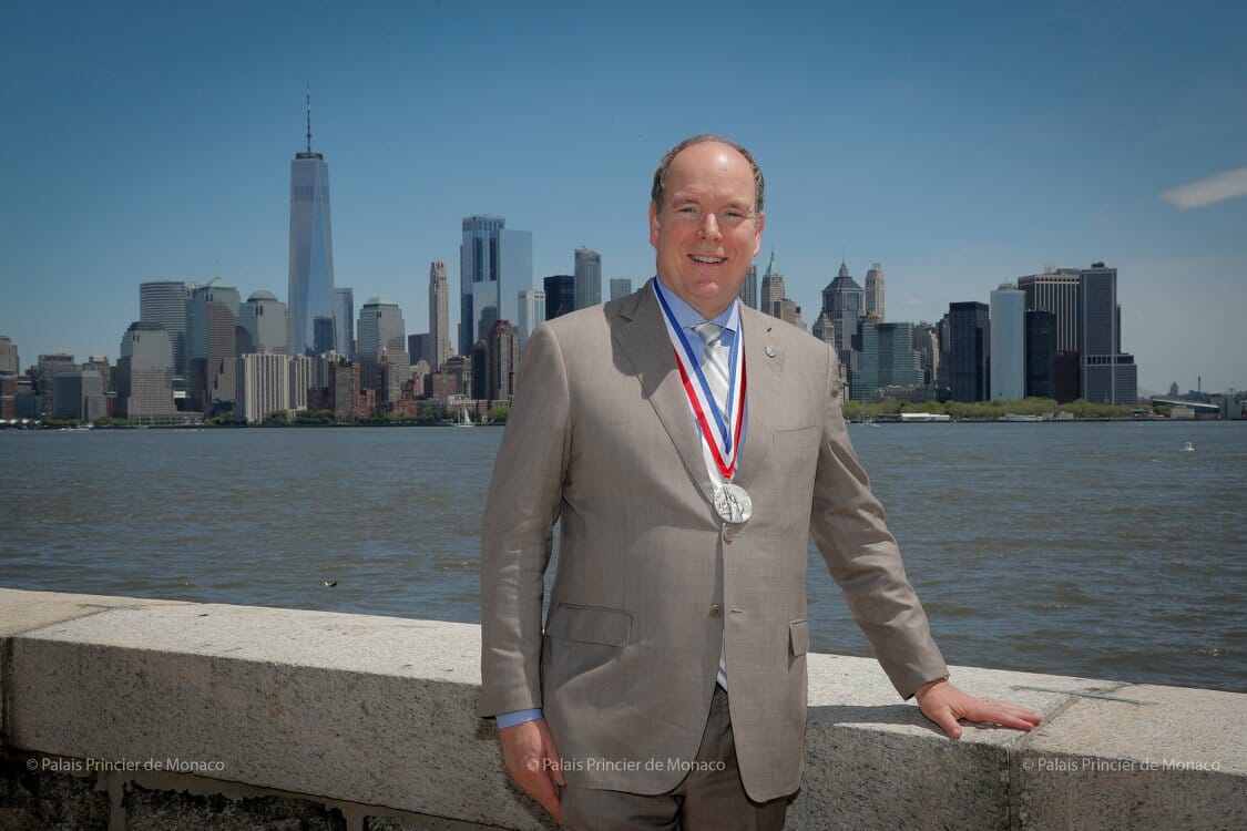 Prince Albert II visited Ellis Island 