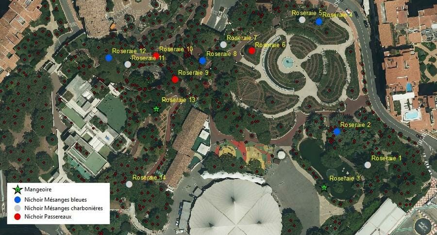 Nest Box locations around the Principality