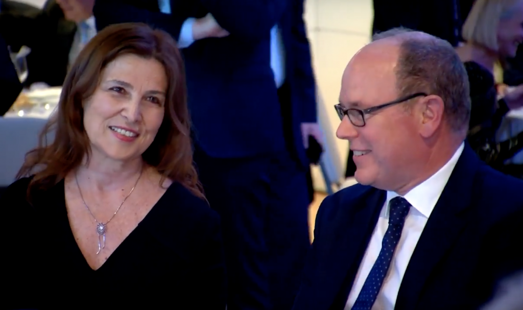 Prince Albert II and the Ambassador of Israel to Monaco, Aliza Bin-Noun