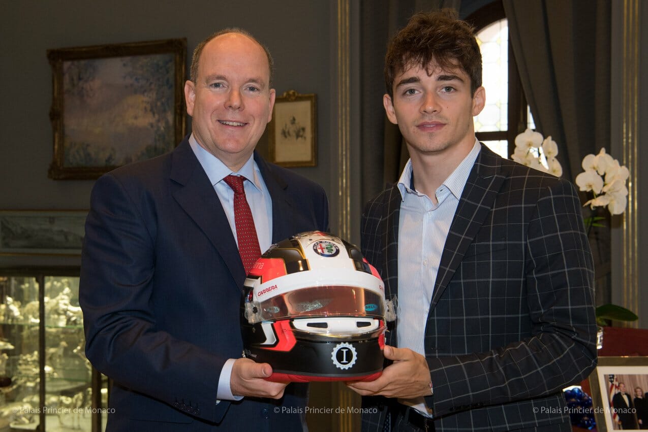 Prince Albert and Charles Leclerc