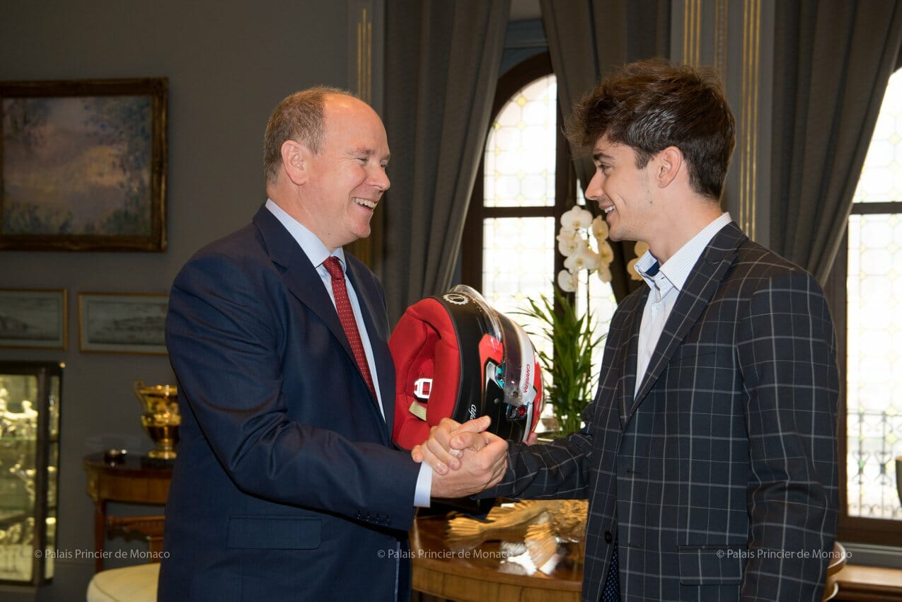 Prince Albert and Charles Leclerc