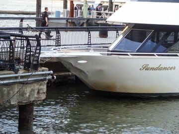 Cornucopia Destiny and a yacht