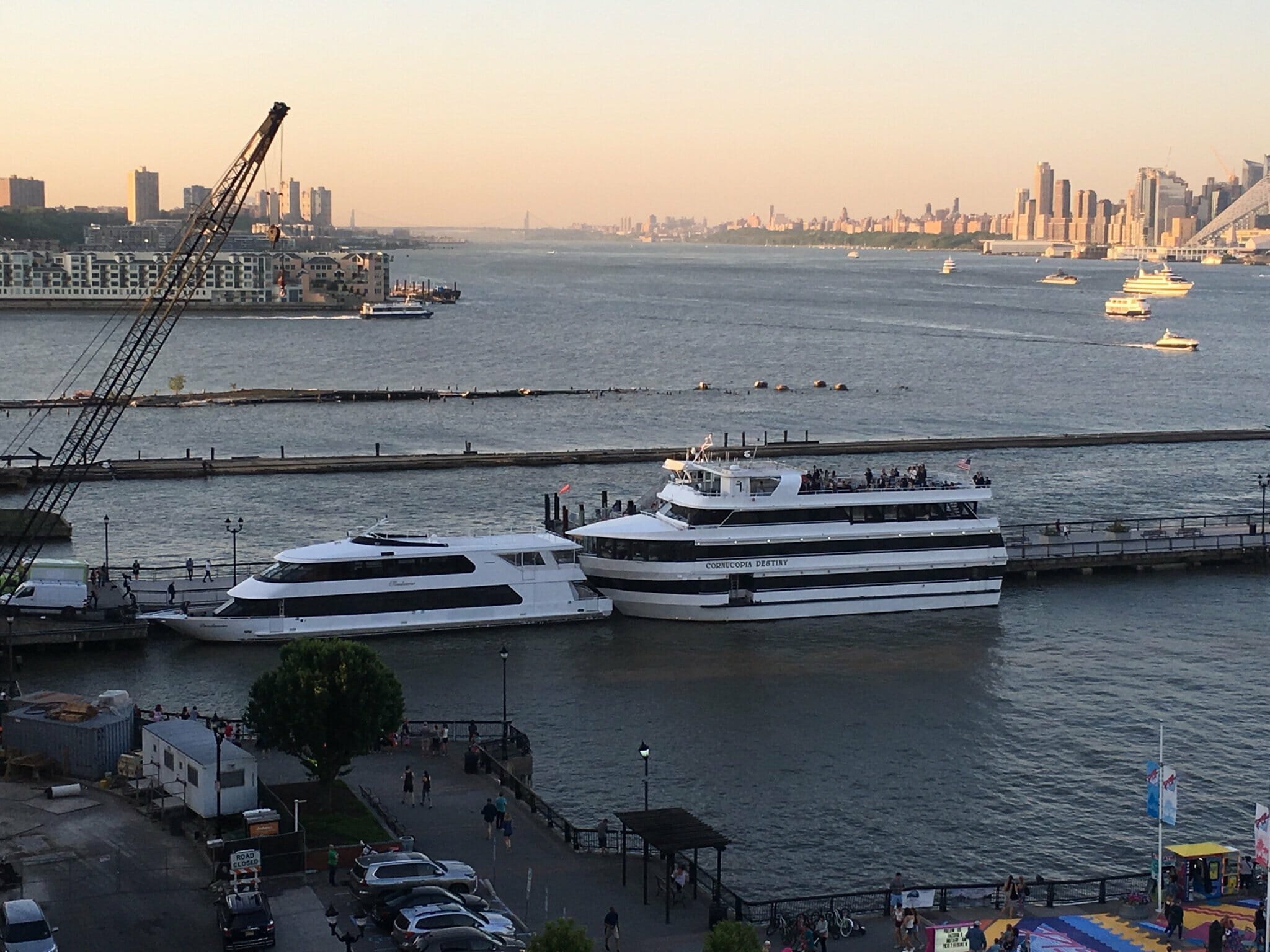 Cornucopia Destiny and a yacht