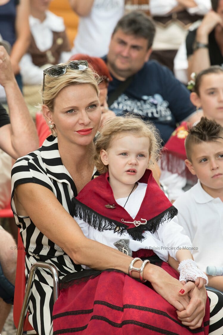 Princess Charlene and Princess Gabriella 1st Historic Grimaldi Sites Meeting