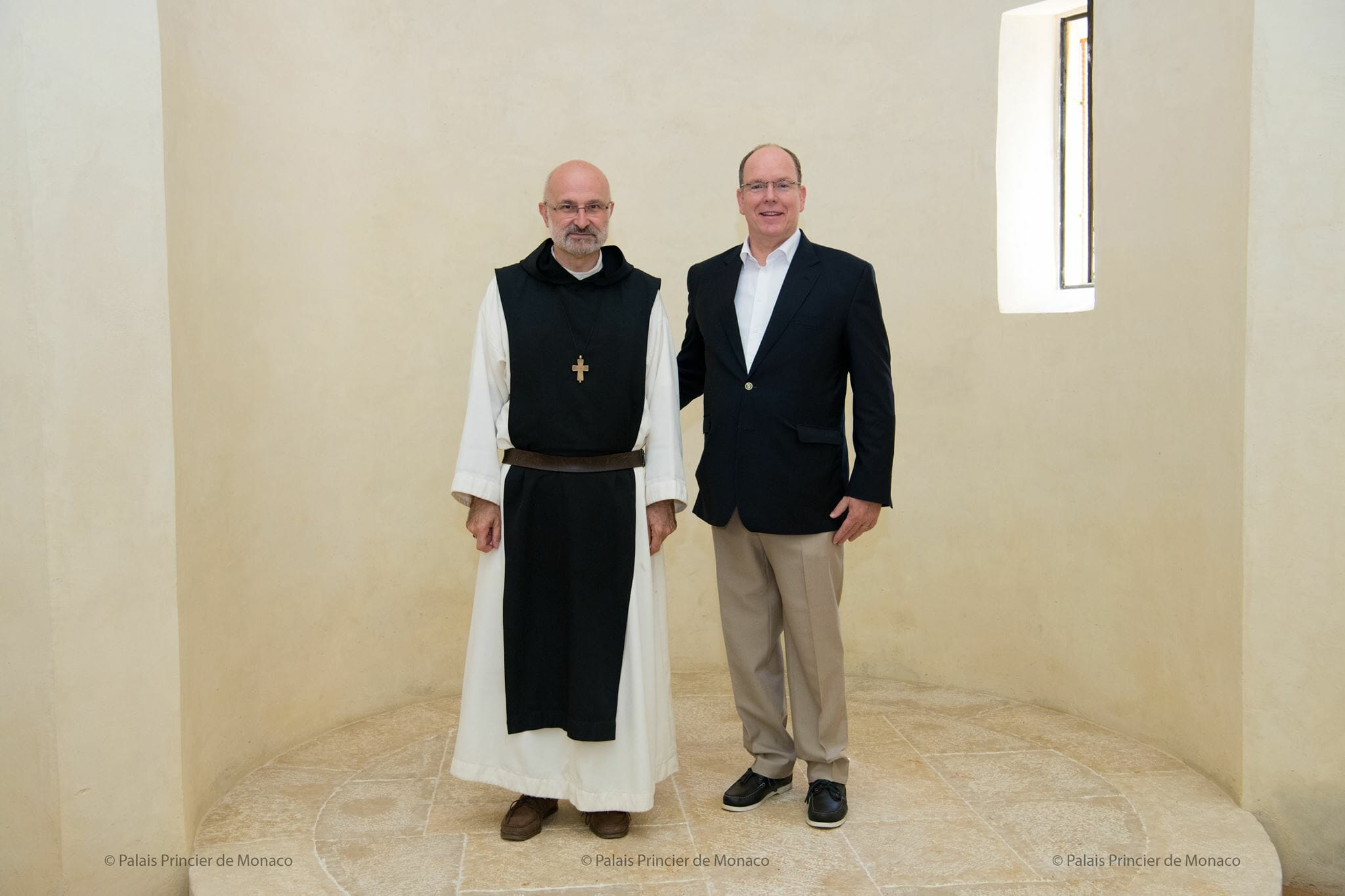 Prince Albert visits Île Saint-Honorat