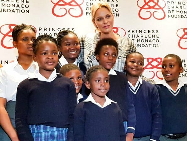 Princess Charlene visits Benoni town of South Africa