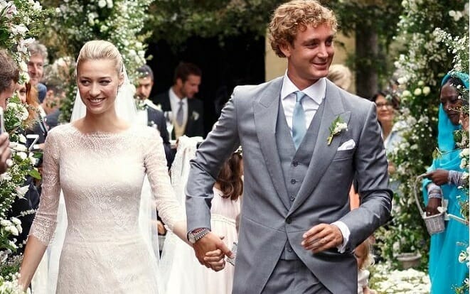 Pierre Casiraghi and Beatrice Borromeo at their wedding