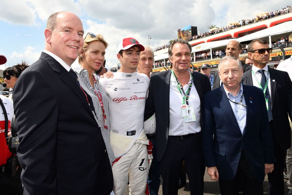 Prince Albert and Princess Charlene at French Grand Prix