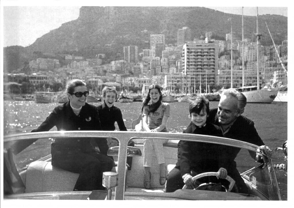 Prince of Monaco Rainier III and his family 1971