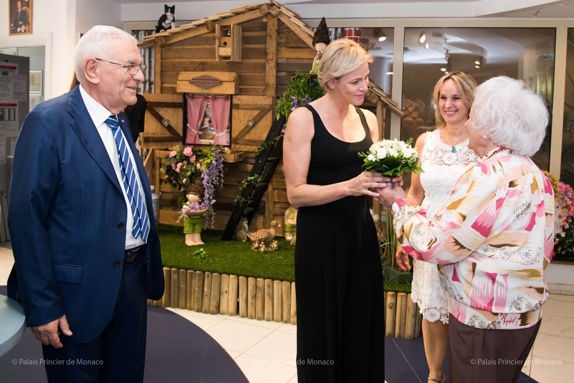 Princess Charlene visited Résidence a Qietüdine