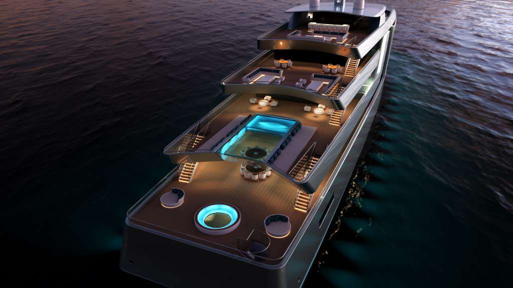 100-metre superyacht concept by Isaac Burrough Design