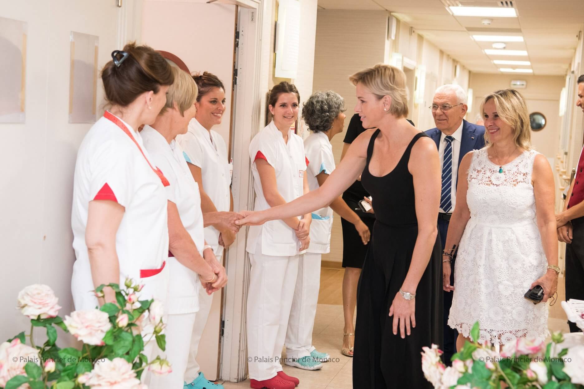 Princess Charlene visited Résidence a Qietüdine